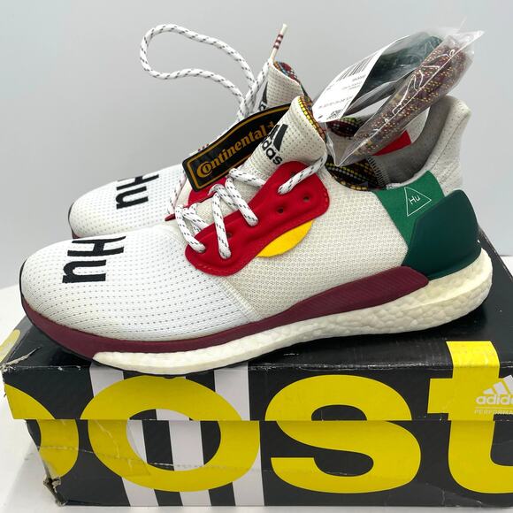 Adidas Solar Hu Glide White/Red/Green BB8044 Sneakers Running Shoes Size 7.5 main image 12
